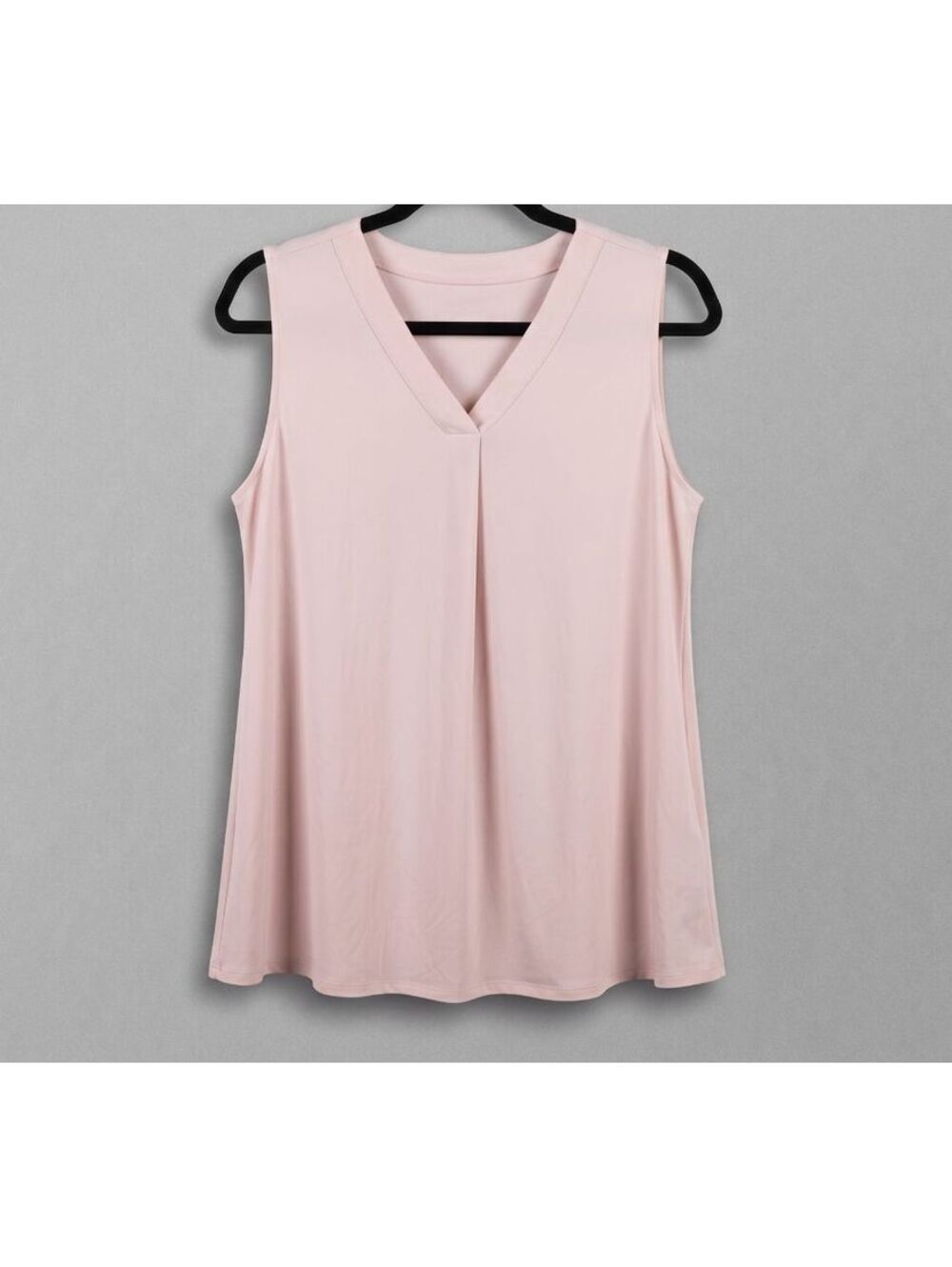 Liz Claiborne Career Woman Blush Pink Sleeveless V-Neck Blouse Plus Size 3X